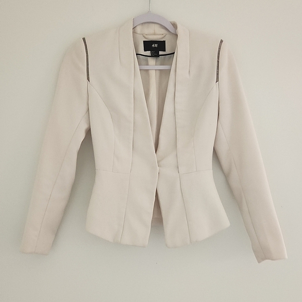 H&M blazer (white) size 2